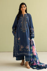 Ria-3B | 3Pc Unstitched Suit Prints Lawn Coco By Zara Shahjahan